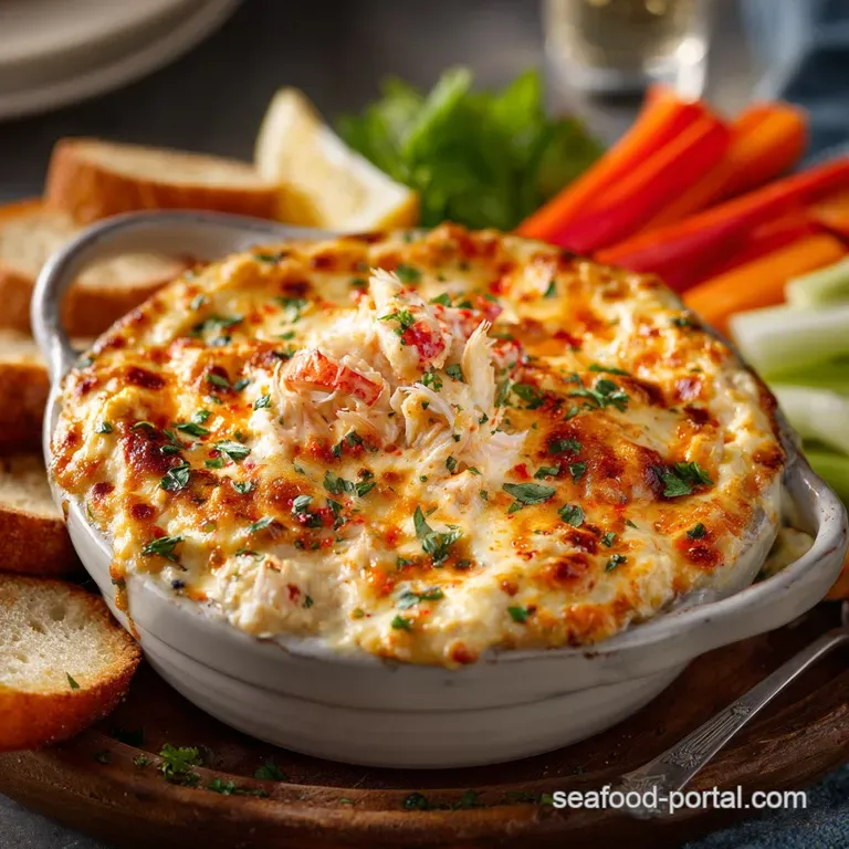 Maryland Crab Dip: the Definitive Baked Recipe with Cream Cheese presentation