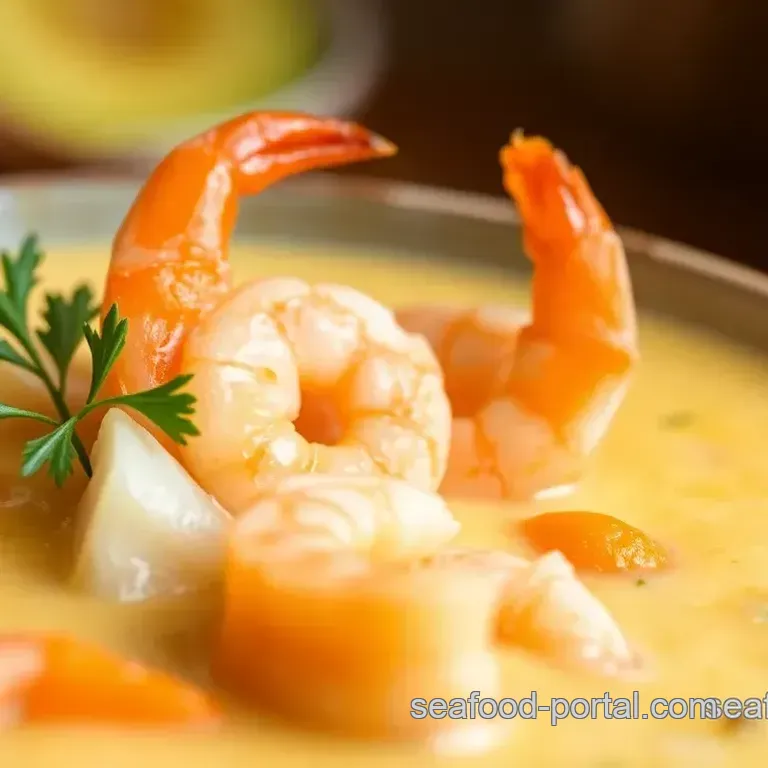 Delectable Simmered Crab &amp Shrimp Seafood Bisque