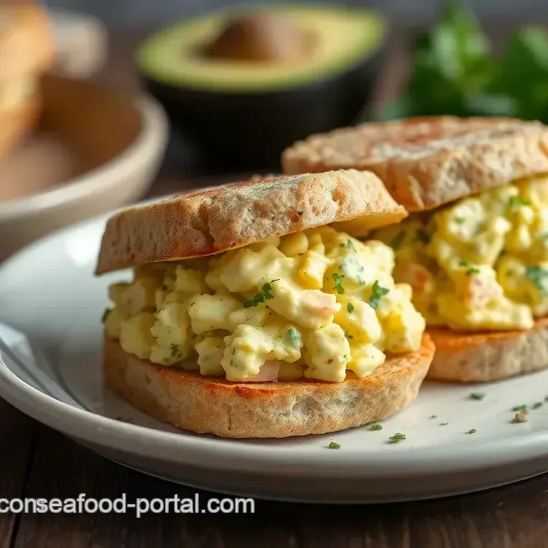 Creamy Avocado Egg Salad Sandwiches
