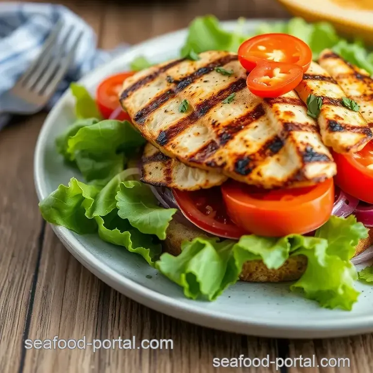 Grilled Chicken BLT Salad: A Quick & Delicious Delight presentation
