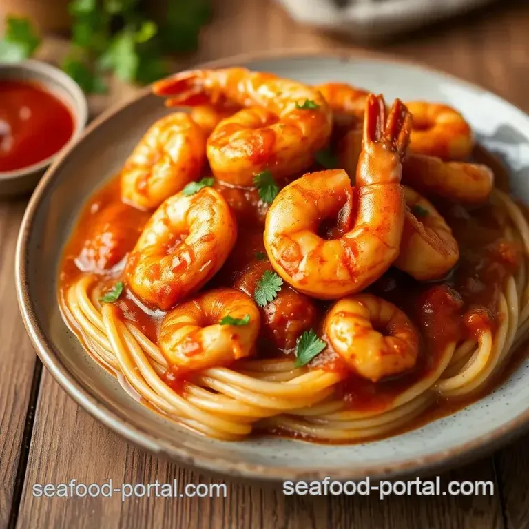 Sautéed Shrimp with Savory Cajun Sauce presentation