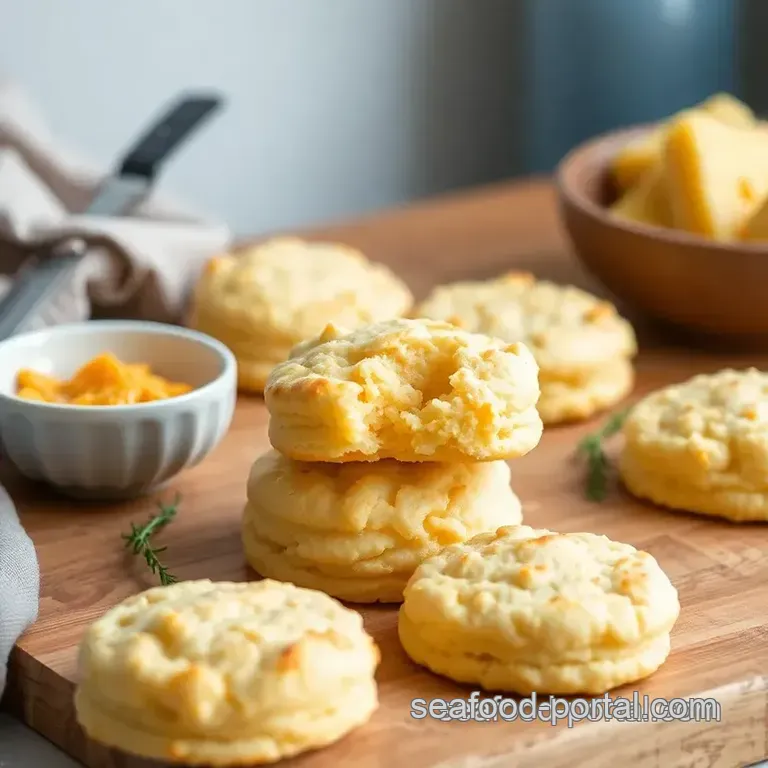 Fluffy & Easy Cheddar Bay Biscuits presentation