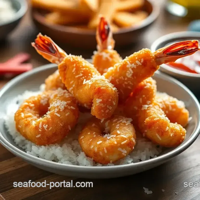 Fried Shrimp with Crunchy Coconut Coating