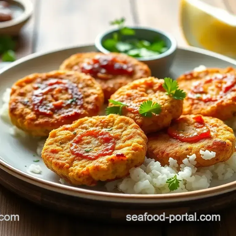 Fried Prawns & Cauliflower Crispy Cutlets