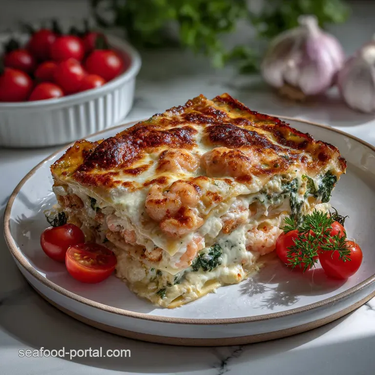 Delicious Seafood Lasagna Youll Love: Perfect White Sauce presentation