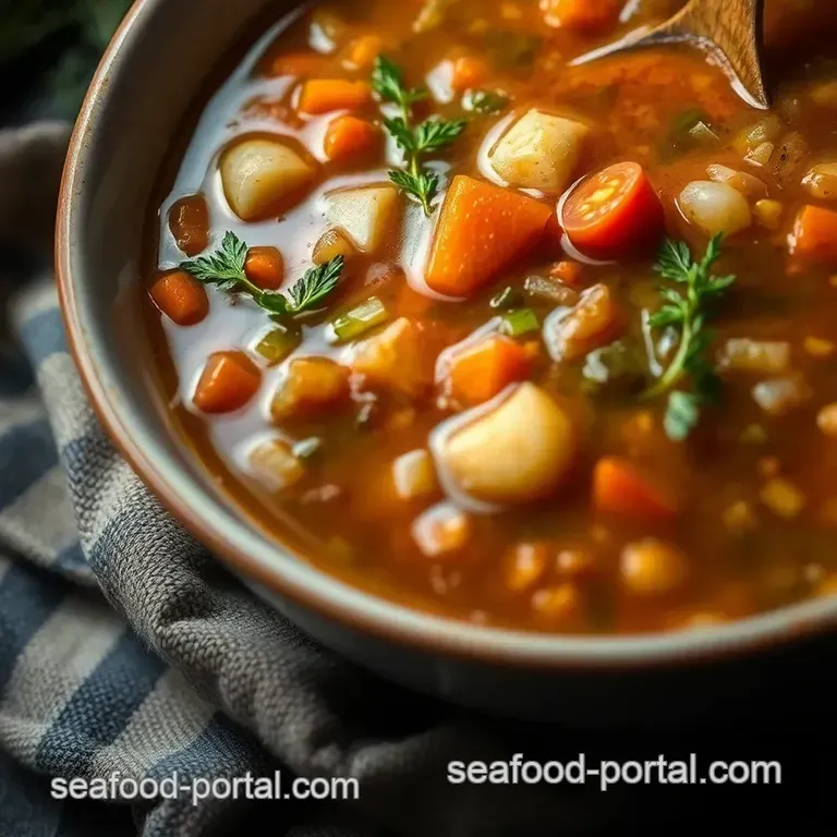 Delicious Seven Seas Soup: Your New Favorite Seafood Medley presentation