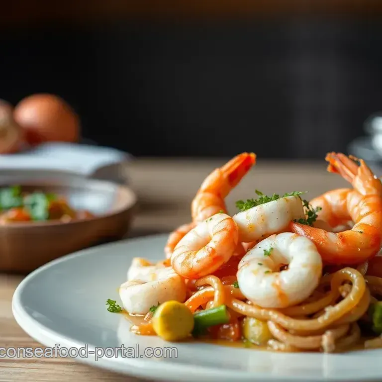 Quick Squid and Prawn Medley Delight