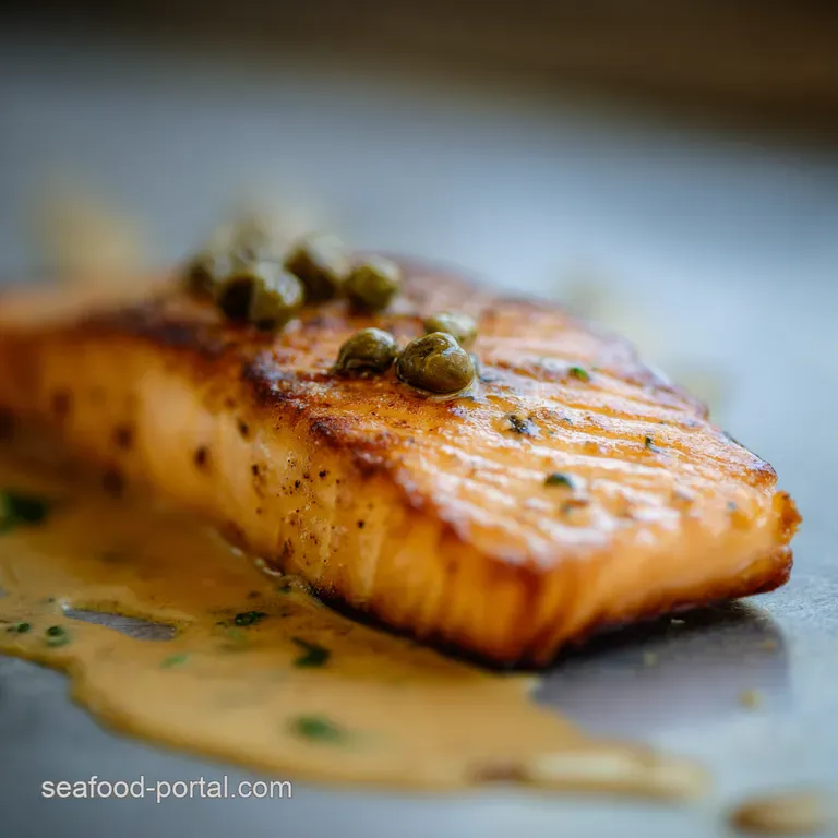 DijonCaper Salmon with Roasted Cauliflower