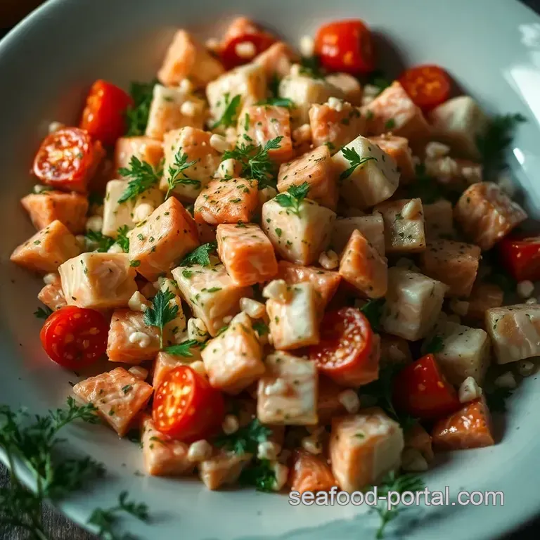 Dill-Iciously Simple Salmon Salad presentation