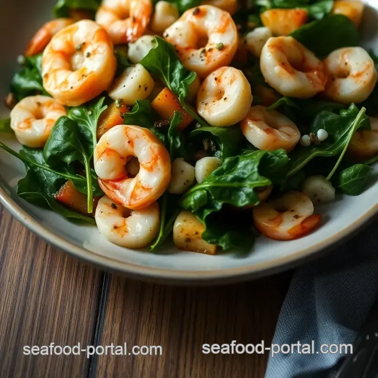 Dreamy Seafood Salad from Light Valley presentation