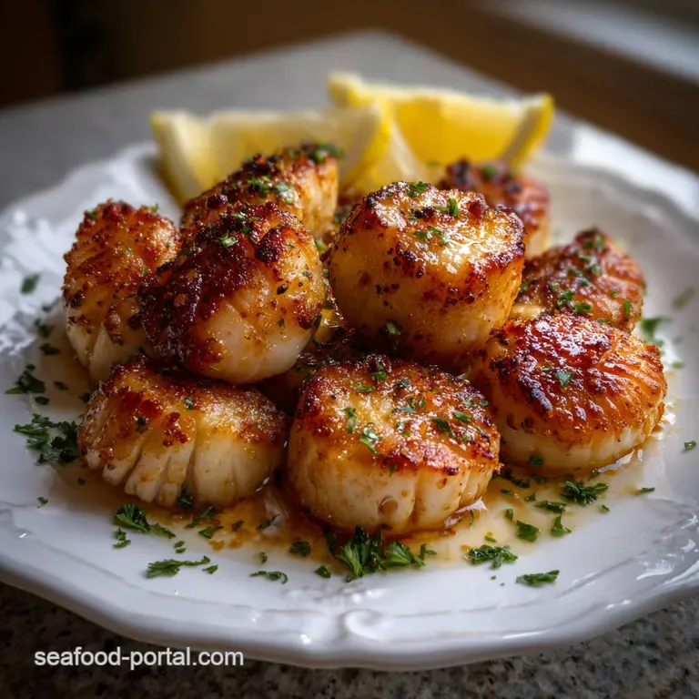 Easy Air Fryer Scallops in 10 Minutes presentation