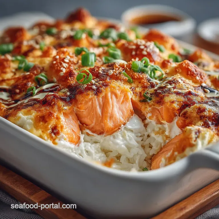 The NoFuss Faux Maki Quick Easy Baked Salmon Sushi Casserole