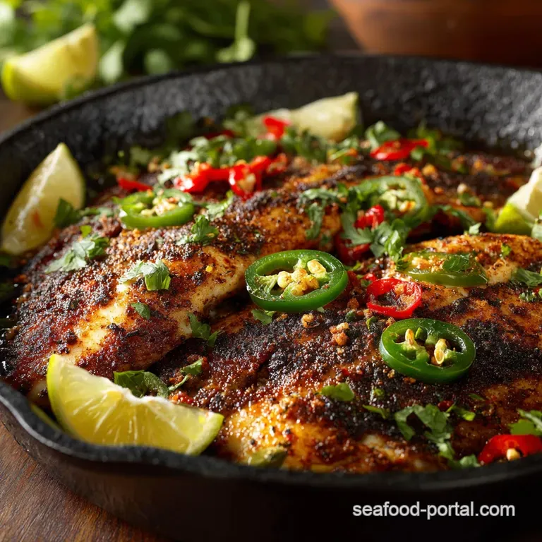 Blackened Tilapia Authentic Highheat Recipe for a Perfect Crust presentation