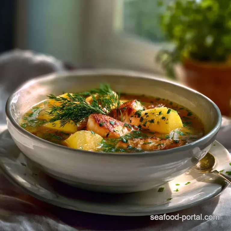 Easy and Comforting Cozy Fish Soup with Cod and Potatoes