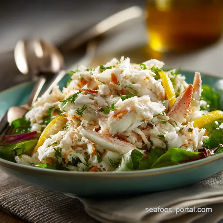 Crab Meat Salad: the Classic Easy Recipe (Ready in 15 Minutes) presentation