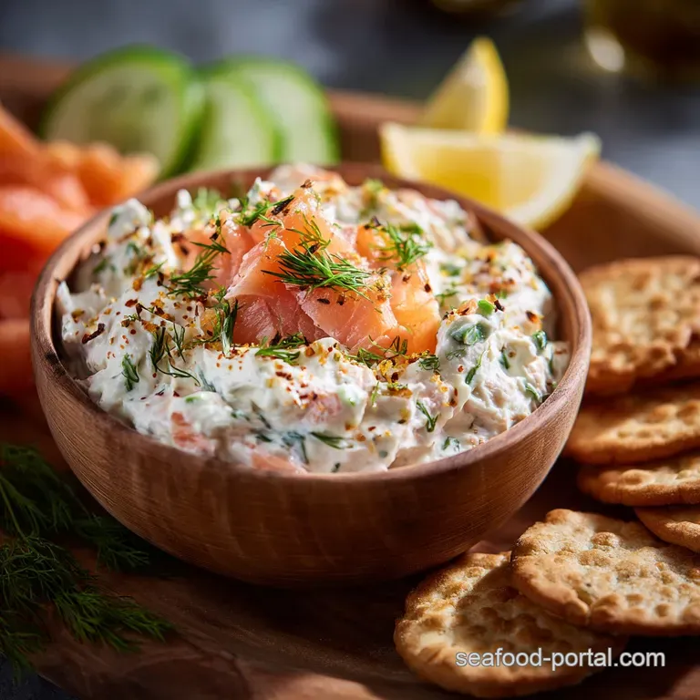 The Ultimate Creamy Smoked Salmon Dip a Posh Party Starter presentation