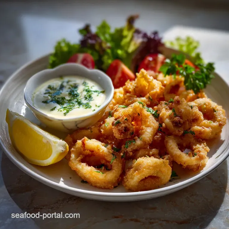 Easy Fried Calamari with Garlic Aioli