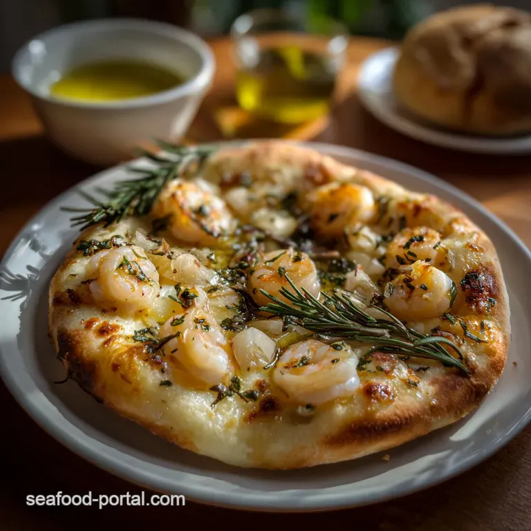 A light drizzle of olive oil creates a radiant sheen, with visible garlic flakes atop a rustic, wood-fired pizza.