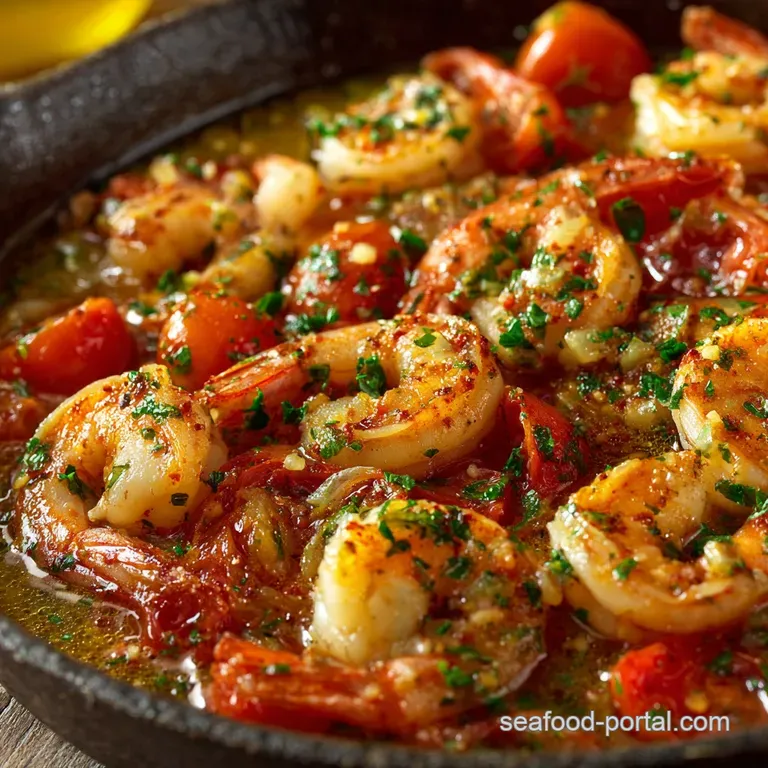 Garlic Shrimp and Tomato Sizzling 10Minute Burst Tomato Recipe
