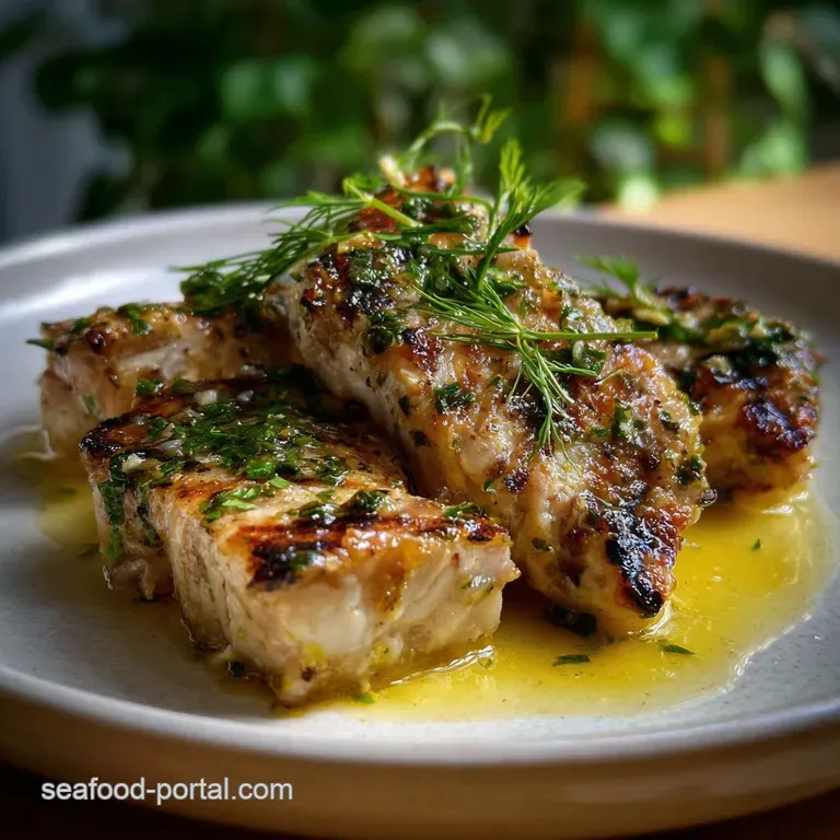 Easy Grilled Amberjack with Lemon Herbs
