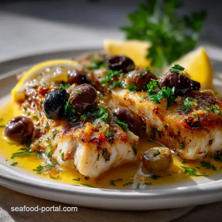 Easy Mediterranean Fish Fillets with Caper Sauce