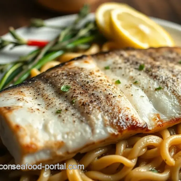 Easy Pan-Seared Black Sea Bass with Lemon Herb Sauce