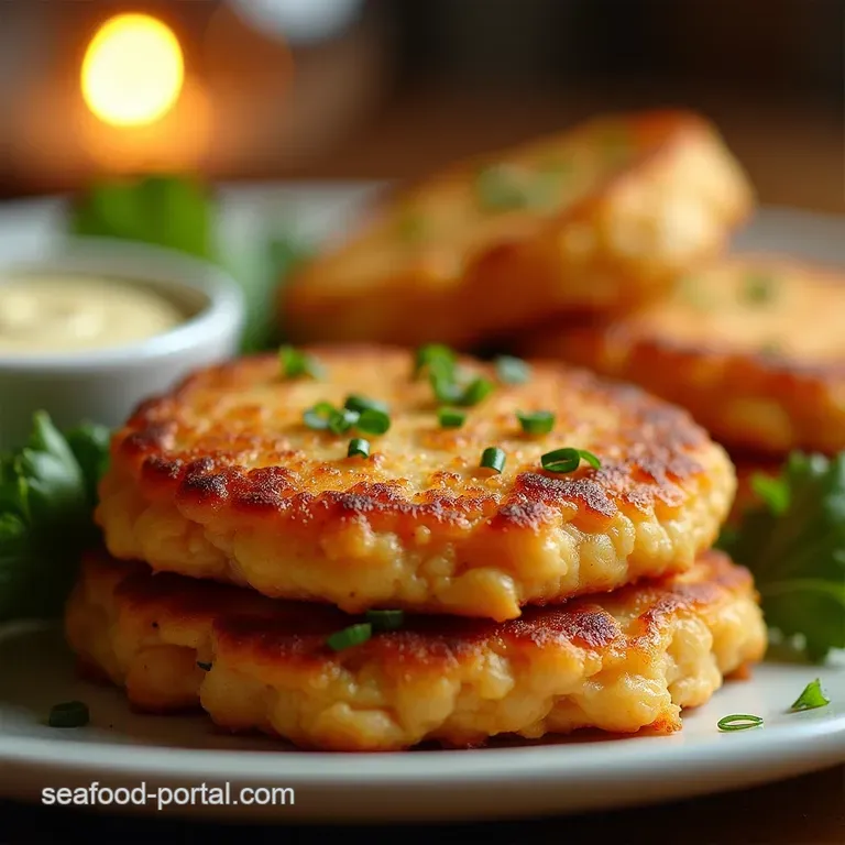 Golden Fluffy The Easiest Salmon Patties Youll Ever Make presentation
