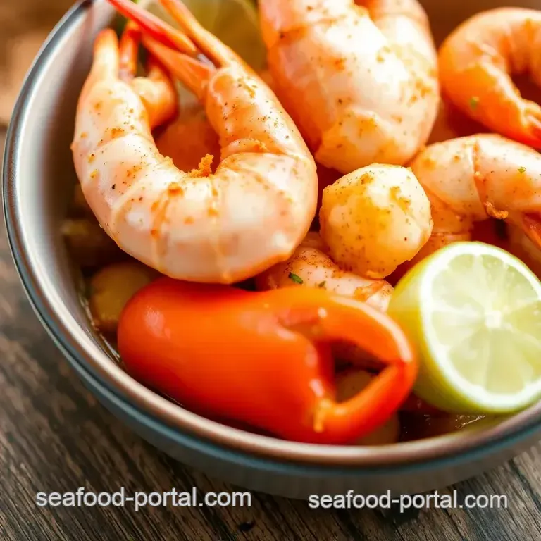 Louisiana-Style Seafood Boil presentation
