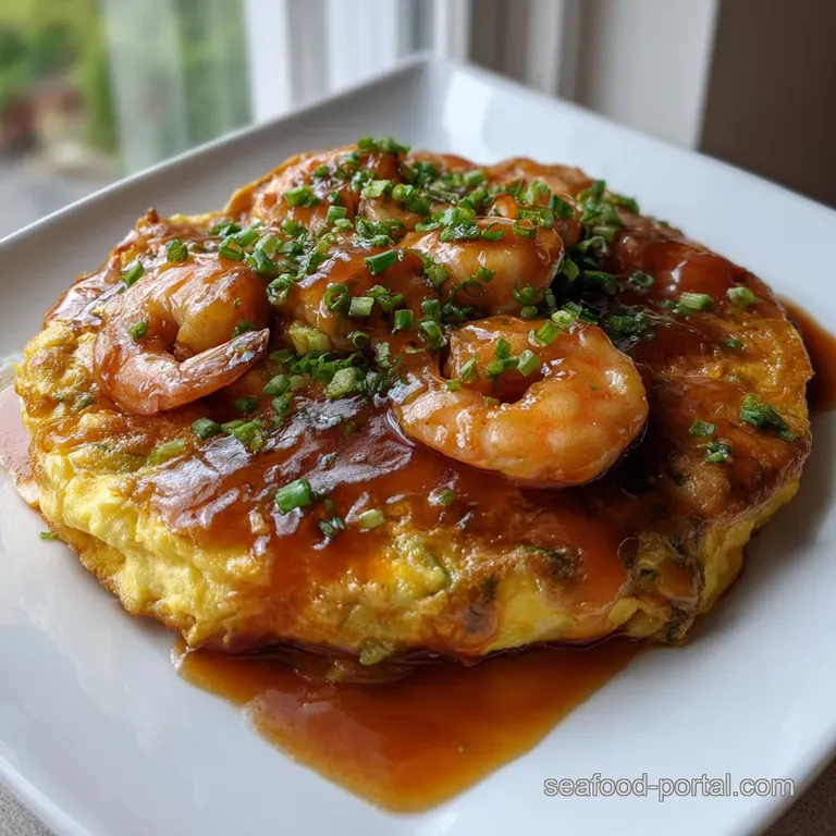 Shrimp Egg Foo Young Recipe Easy Gravy Authentic S presentation