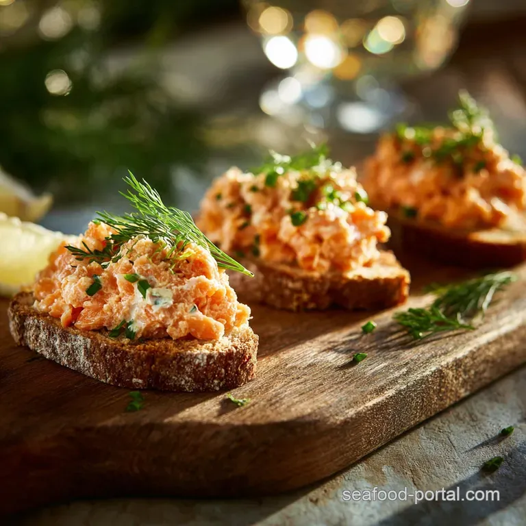Salmon Spread: the Creamy Smoked Salmon P&acirc;t&eacute; (15-Minute Prep) presentation