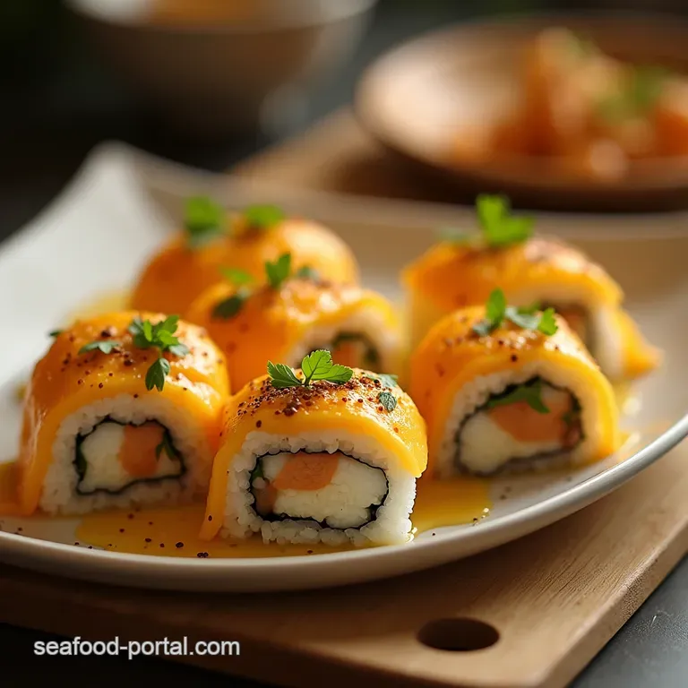 The NoRoll Required Easy Sushi Bake Creamy Cheesy Utterly Addictive presentation