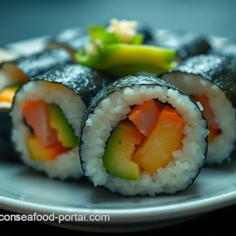 Easy Sushi Roll with Avocado and Imitation Crab