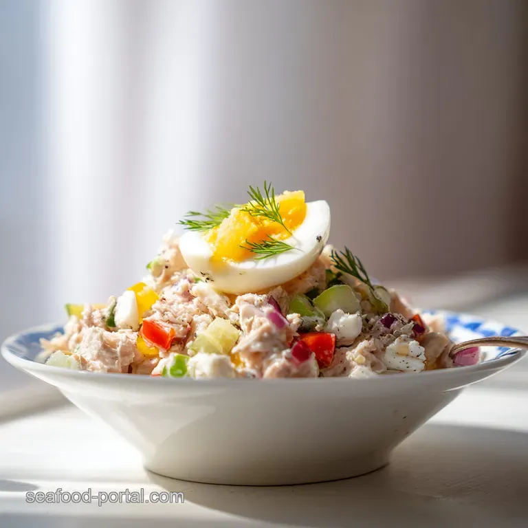 Easy Flavorful Tuna Salad with Egg