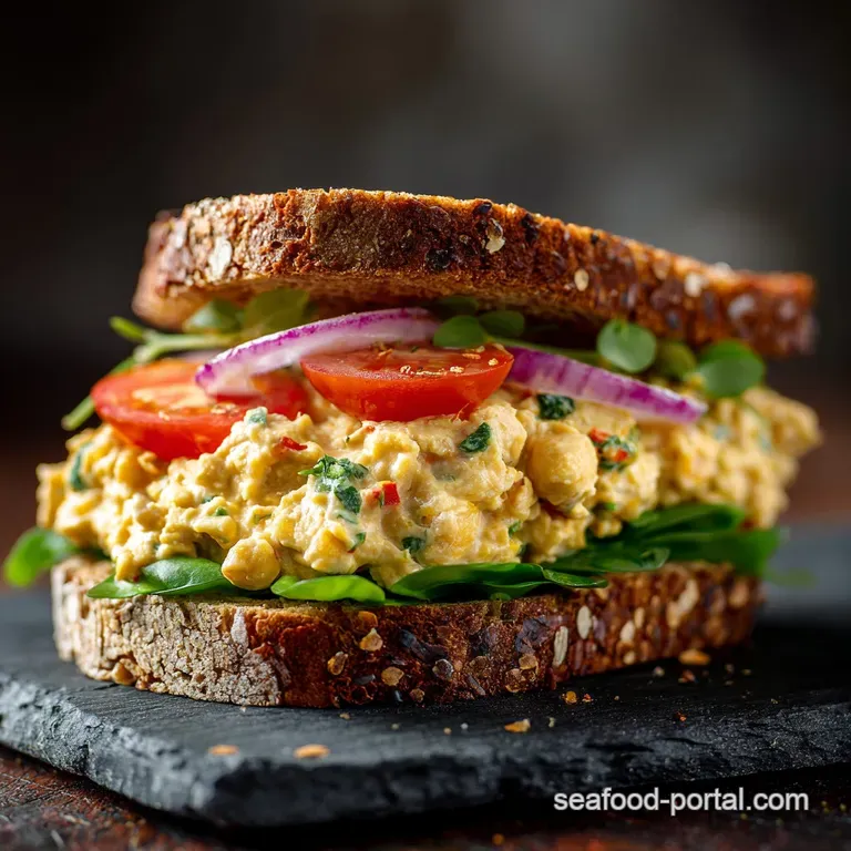 Chickpea Tuna Salad the Best Vegan Sandwich Filler Ready in 15 Minutes presentation