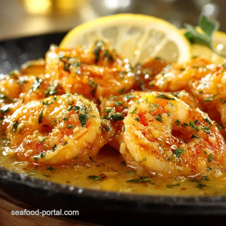 Shrimp Francese: Quick Zesty Classic with Lemon-Butter Sauce presentation