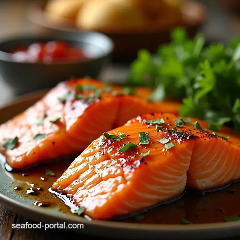 Glazed Perfection Effortless Baked Miso Salmon presentation