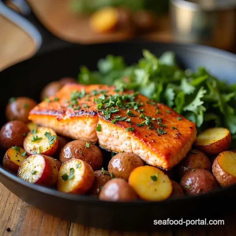 Effortless Baked Salmon with Roasted Potatoes Asparagus a Onepan Wonder presentation