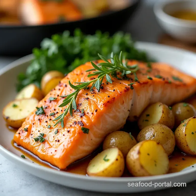 Effortless Baked Salmon with Roasted Potatoes Asparagus A OnePan Wonder