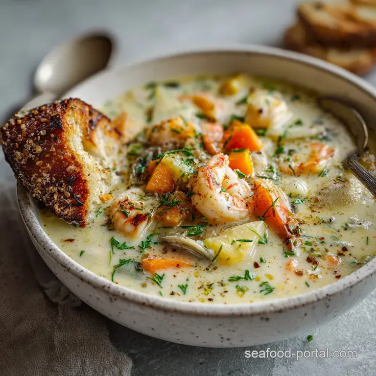 Elegant Seafood Chowder with Velvety Potatoes