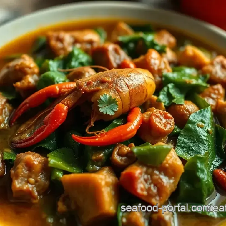 Comforting Eru and Water Leaf Stew with Crayfish – A Family Favorite