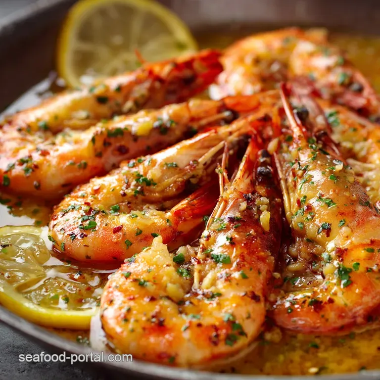 Fathers Day Seafood Recipes: the Big Daddy Prawns Grilled to Perfection presentation