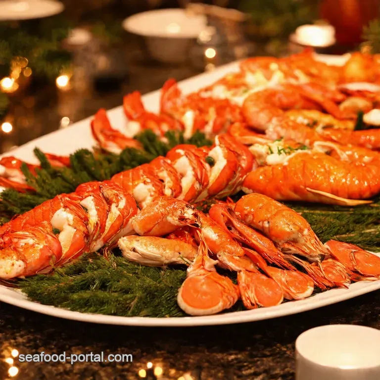 Festive Feast the Ultimate Holiday Seafood Platter presentation