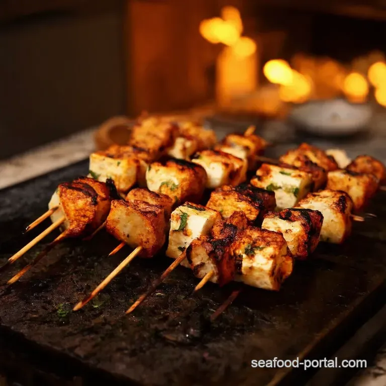 Fiery Feta Skewers a Taste of the Greek Islands presentation