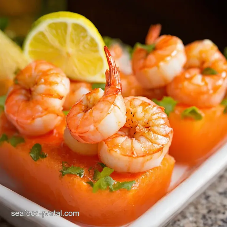 Fiesta Shrimp Cocktail Coctel De Camarones presentation