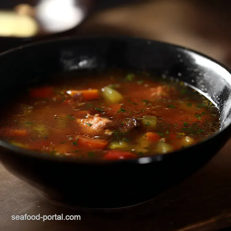 Fishermans Hearty Fish Broth aka Ukha presentation