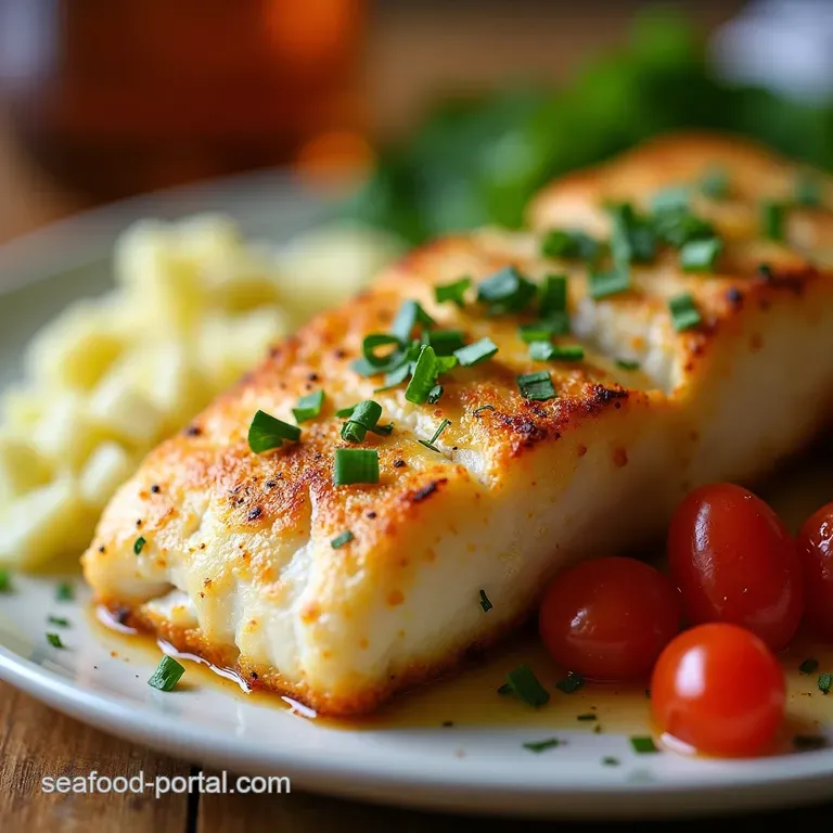 Flaky Foolproof Ovenbaked Cod presentation
