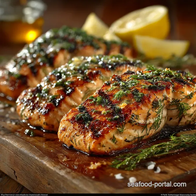 The Perfect Flaky Grilled Salmon Recipe LemonDill Fillets