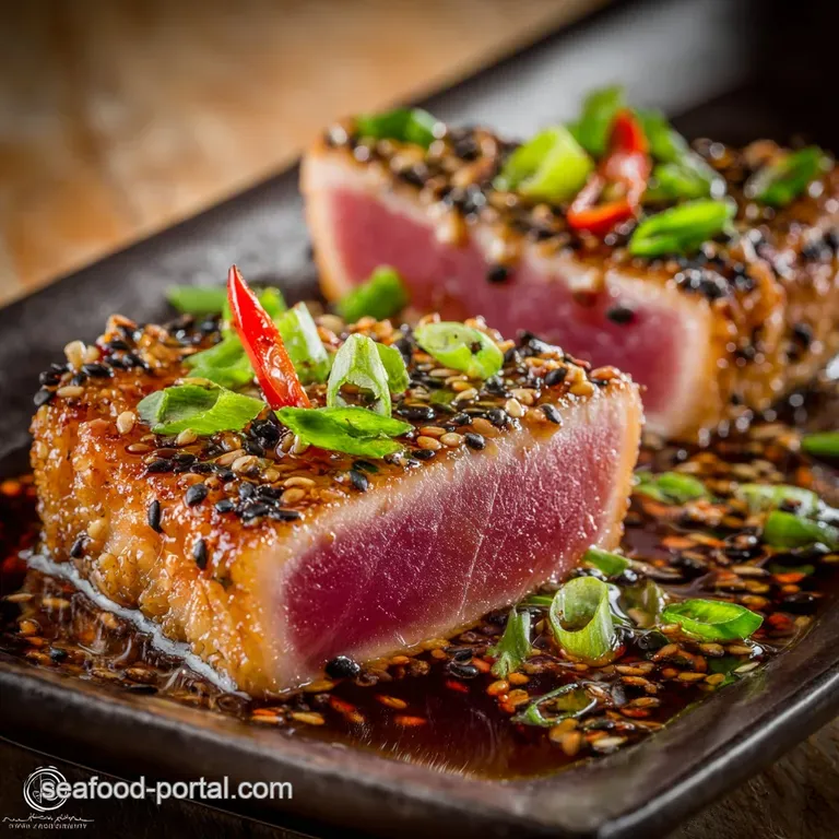 FlashSeared Ahi Tuna with Zesty SoySesame Marinade Recipe