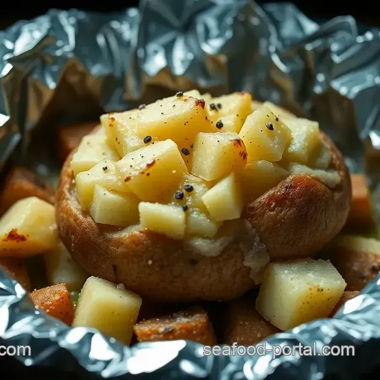 Foil-Wrapped Baked Potatoes with a Deliciously Fluffy Inside