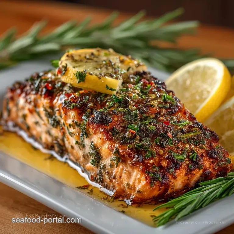 The Perfect Foolproof LemonHerb Oven Baked Salmon presentation